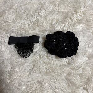 Set Of 2 Black Horseback Riding Dressage Bun Hair Nets. Good Condition.